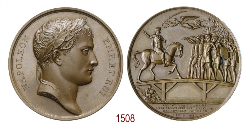 Allocuzione all'armata del Reno sul fiume Lech, 1805, Parigi op. Andrieu, Æ 39,0...