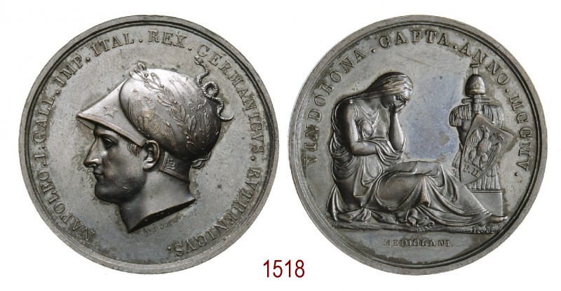 Presa di Vienna, 1805, Milano op. Manfredini, Æ 41,32g. Ø42,4mm. [3,9mm. Come pr...