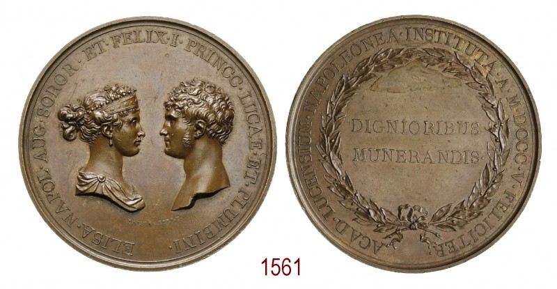 Accademia Lucca Premio delle Belle Arti, 1805, Firenze op. Santarelli, Æ 61,55g....