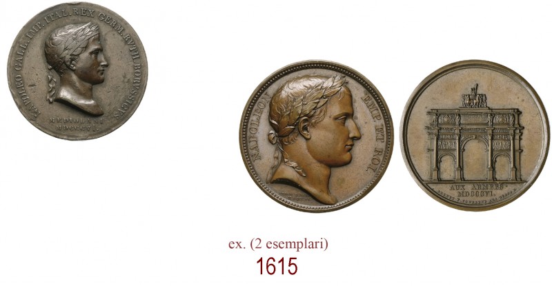 1)       Battaglia di Iena, 1806, Milano op. Manfredini , Æ 35,58g. Ø40,35mm. [3...