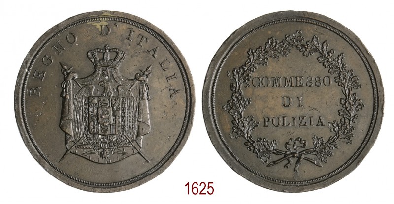 Commesso di Polizia del Regno d'Italia, 1806, Milano op. (Salwirck), Æ 43,9g. Ø4...