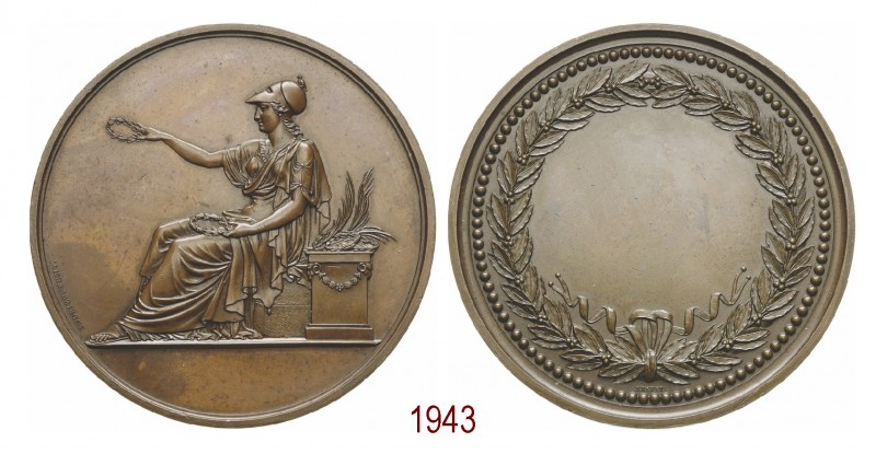 Medaglia premio su progetto della prima decade del XIX secolo 1812, Parigi op. A...