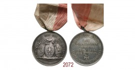 Medaglia al merito della legione anseatica in ricordo delle Guerre di Liberazione del 1813/1814 (1815), Amburgo op. D. F. e F. W. Loos, AR 14,28g. Ø35...