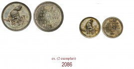 Presa di Lione dal Generale Frimont, 1815, 

1)       AR 2,13g. Ø18,8mm. [1,1mm. Elmo corinzio, soromontato da civetta, su spada e ramo d'olivo. Rv. L...