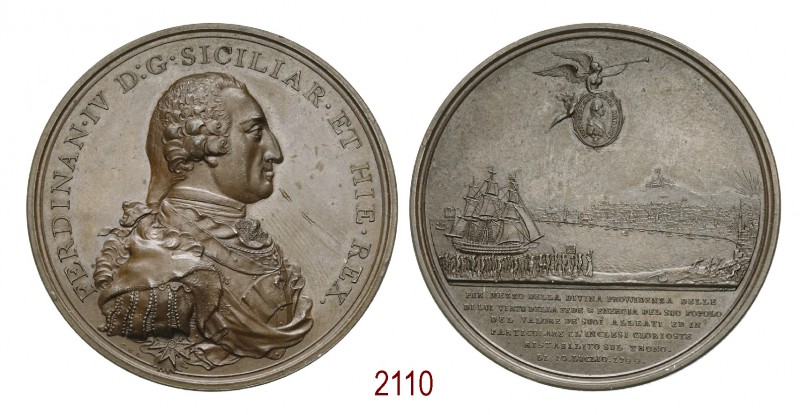 Ferdinando IV ritorna nel Regno di Napoli con l'aiuto degli Inglesi 1799, Birmin...