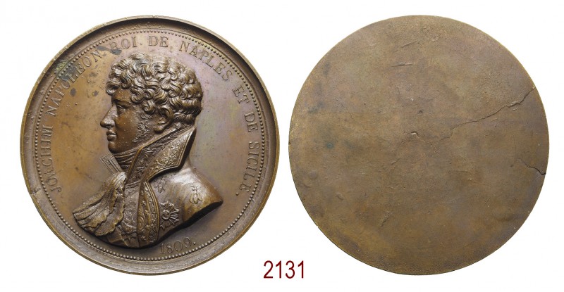 Omaggio a Gioacchino Murat 1808, Napoli op. Paroy, Æ 70,82g. Ø70,4mm. [2,6mm. Pl...