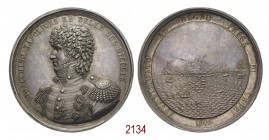 Gioacchino Murat per la presa di Capri, 1808 (1811), Napoli op. Jaley & Catinacci, AR 121,46g. Ø61,1mm. [5,1mm. GIOACCHINO NAPOLEONE RE DELLE DUE SICI...