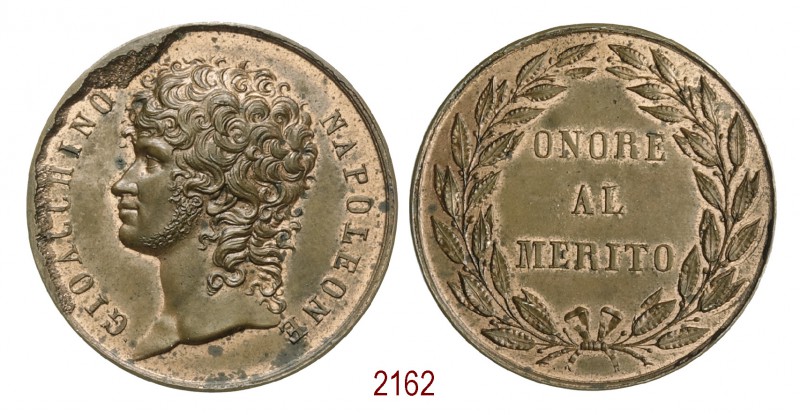 Al merito civile (forse militare) 1809, Napoli, Æ 14,84g. Ø33,9mm. [2,1mm. Come ...