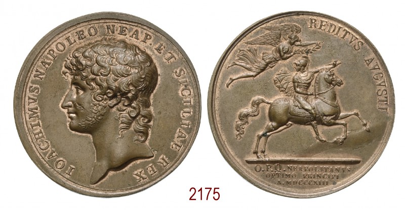 Ritorno di Murat dalla Campagna di Russia 1813, Napoli, Æ 42,32g. Ø42,9mm. [3,4m...