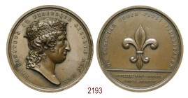Per la fedeltà dei cittadini di Pizzo Calabro, 1815, Napoli op. Rega & Catinacci & Arnaud, Æ 48,99g. Ø48,5mm. [3,9mm. FERDINANDVS IV• URIUSQUE SICILIA...
