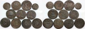 Spain, 17th century coin set, (11 pieces)