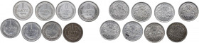 Latvia, lot of coins 1 Lats 1924 (8 pcs) Silver, 40 g `835 (all 8 coins) Srebro, łącznie 40 g próby 835. (8 sztuk) Reference: KM #7
Grade: 2 do 3