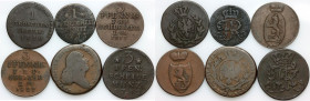 Germany, set of coins from 1752-1827, (6 pieces)