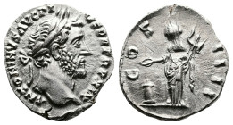 Antoninus Pius, 138 - 161 AD. AR Denarius (17 mm, 3,01 g.). Rome, 152-153 AD. ANTONINVS AVG PIVS PP TR P XVI, laureate head of Antoninus Pius right. R...