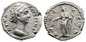 Faustina I, 138-141 AD. AR Denarius. (18 mm. 3,29 g.). Rome,