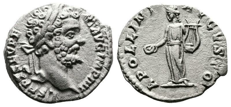 Septimius Severus, 193-211 AD. AR Denarius ( 19 mm, 2,50 g.). Rome, 194-195 AD. ...