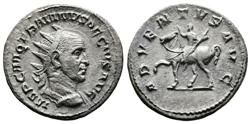Trajan Decius, 249-251 AD. AR Antoninianus. (22 mm, 4,44 g.). Rome. IMP C M Q TR...