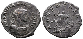 Aurelianus, 270-275 AD. AE Antoninianus (24 mm, 3,16 g.). Rome, 273 AD. IMP AVRELIANVS AVG, radiate and cuirassed bust of Aurelian right. Rev. ADVENTV...