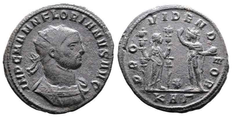 Florian, 276 AD. AE Antoninianus. (22 mm, 3,99 g.). Serdica mint, struck 276 AD....