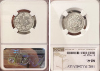 Alexander I Battenberg 1879-1886. Silver 1 Lev. 1882. MS 61.