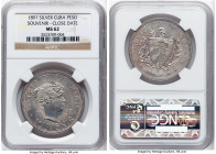 Republic Souvenir Peso 1897 MS62 NGC, Gorham Manufacturing Company mint, KM-XM2. Close date variety. HID09801242017 © 2024 Heritage Auctions | All Rig...