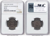 Spanish Colony. Isabel II silver "Guanabacoa" Proclamation Medal 1834 AU55 NGC, Herrera-41. HID09801242017 © 2024 Heritage Auctions | All Rights Reser...