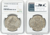 Charles III 8 Reales 1776 Mo-FM AU53 NGC, Mexico City mint, KM106.2, Cal-1110. HID09801242017 © 2024 Heritage Auctions | All Rights Reserved www.HA.co...