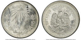 Estados Unidos Peso 1938-M MS67 PCGS, Mexico City mint, KM455. HID09801242017 © 2024 Heritage Auctions | All Rights Reserved www.HA.com/TexasAuctionee...