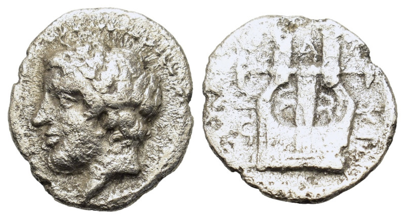 Macedon. Chalcidian League, Olyntos, c. 389-380 BC. AR Tetrobol (13,9mm, 2.1g).
...