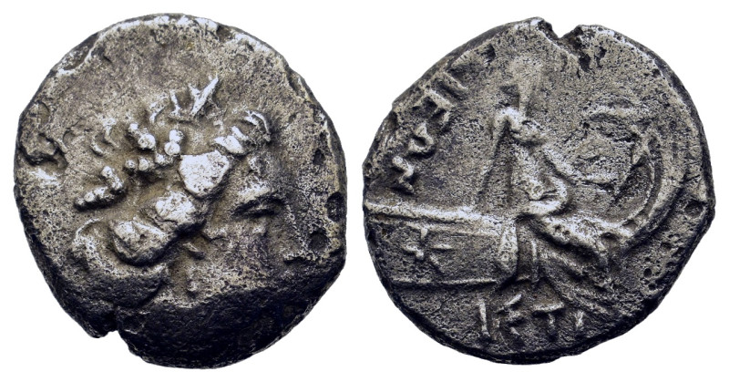 Euboia, Histiaia, c. 196-146 BC. AR Tetrobol (13,5mm, 2g). Head of nymph Histiae...