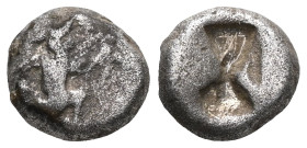 GREEK COINS
Kingdom of, Darius I, (510-486 B.C.) or later, silver obol or sixth siglos, issued 500-485 B.C., obv. king as bearded archer kneeling to r...