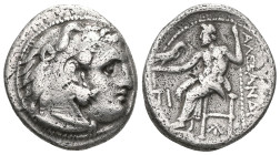 Greek Coins
Kingdom of Macedon. Philip III Arrhidaios. Drachm. 336-323 BC. Lampsakos. In the name and types of Alexander III. (Price-1365). (Müller-53...