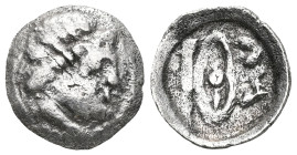 Greek
KINGS OF BOSPOROS. Leukon II, circa 240-220 BC. Diobol (Silver), Pantikapaion, struck under the magistrate Diog.... Head of Zeus to right. Rev. ...