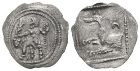 GREEK COINS
LYCAONIA.Laranda.(Circa 324-323 BC).Obol.
Obv : Baaltars seated left, holding grain ear, bunch of grapes, and scepter.
Rev : Forepart of w...