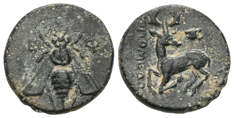 Greek
 Ionia, Ephesos , AE (Bronze), Aissides, magistrate Circa 387-295 BC.
Obv:...