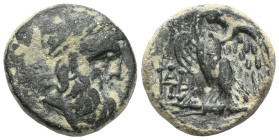 Kings of Galatia . Deiotaros (63-40 BC), as Tetrarch of the Tolistobogioi (63-59/8 BC), Pessinos (?).
Obv. Laureate head of Zeus right.
Rev. Eagle sta...