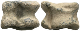 Roman Republican Anonymous. 6th-4th centuries BC. Æ Aes Formatum . Irregular cast bronze in the shape of an astragalos. ICC p. 76, 6. The game of knuc...