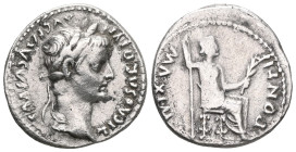 Roman Imperial
Tiberius. Denarius. 14-37 AD. Lugdunum. (Ric-30). (Seaby-16a). Anv.: TI CAESAR DIVI AVG F AVGVSTVS. laureate head to right. Rev.: PONTI...