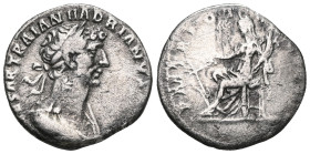 ROMAN IMPERIAL
Hadrian, 117 - 138 AD. Denarius . 119 - 125 AD. Mint of Antioch(?). Obv.: IM CSAR TRAIAN HADRIANVS AVG, draped armored bust with laurel...