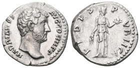 Roman Imperial
Hadrian. Denarius. 136 AD. Rome. (Ric-II 3.2200). (Bmcre-627). (Rsc-716). Anv.: HADRIANVS AVG COS III P P, bare head to left. Rev.: FID...