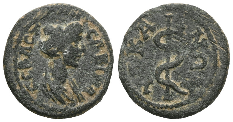 Roman Provincial
Lydia. Hyrkaneis. Sabina. Augusta AD 128-137.
Bronze Æ
ϹΑΒΙΝΑ Ϲ...