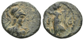 Roman Provincial
PALMYRENE. Palmyra (?). Pseudo-autonomous issue, , circa 1st-3rd centuries AD. Ae . Helmeted head of Athena. Rev. Victory (?) standin...