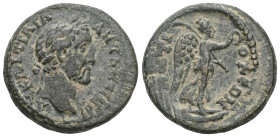 Roman Provincial
CARIA. Antiochia ad Maeandrum. Antoninus Pius, 138-161. Hemiassarion (Bronze). AY KAI TI AYΛ ANTΩNЄIN Laureate head of Antoninus Pius...