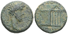 Marcus Aurelius (161-180 AD). AE 3 Assaria (28.5 mm, 11.09 g), c. later 160s-early 170s, Aegium, Achaia.
Obv. AVT M AVP ANTΩNЄINOC CEB, laureate and c...