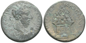 Roman Provincial , Commodus Æ28 of Caesarea, Cappadocia.Commodus Æ28 of Caesarea, Cappadocia. AD 180-193. Laureate, draped and cuirassed bust right / ...