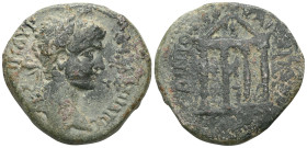 Roman Provincial
PONTUS. Neocaesarea. Caracalla, 198-217. Tetrassarion (Bronze), CY 146 = 209/10. A KAI M AYP ANTΩNINOC Laureate head of Caracalla to ...
