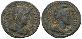 Roman Provincial
PISIDIA. Antiochia. Gordian III, 238-244. Diassarion (Bronze). IMP CAES M ANT GORDIAN[VS AVG] Laureate, draped and cuirassed bust of ...