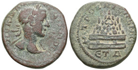 Roman Provincial
Cappadocia, Caesarea. Gordian III. AE. (Bronze) 238-244 AD.
Obv: […] ΓΟΡΔΙΑΝΟϹ. Laureate head of Gordian III, r.
Rev: ΜΗΤΡ ΚΑΙϹ, ƐΤ Δ...