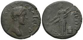 Roman Provincial
PISIDIA, Etenna. Geta. As Caesar, AD 198-209. Æ . Bare head right / Demeter standing left holding torch in each hand; to left, serpen...