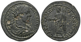 Roman Provincial
LYDIA. Sardes. Caracalla, 198-217. (Bronze). AYT K M AYP CE ANTΩNEIN-OC Radiate, draped and cuirassed bust of Caracalla to right. Re...